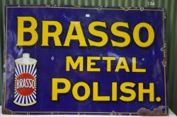 Sold at Auction: BRASSO METAL POLISH SIGN